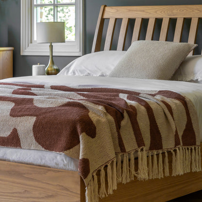 Malvern Bed 4′6″ Double – Light Wood Oak Veneer – 80mm under-bed clearance (view 4)