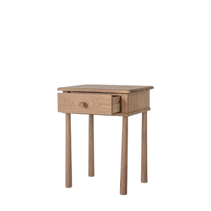 Wycombe 1 Drawer Bedside – Light Wood