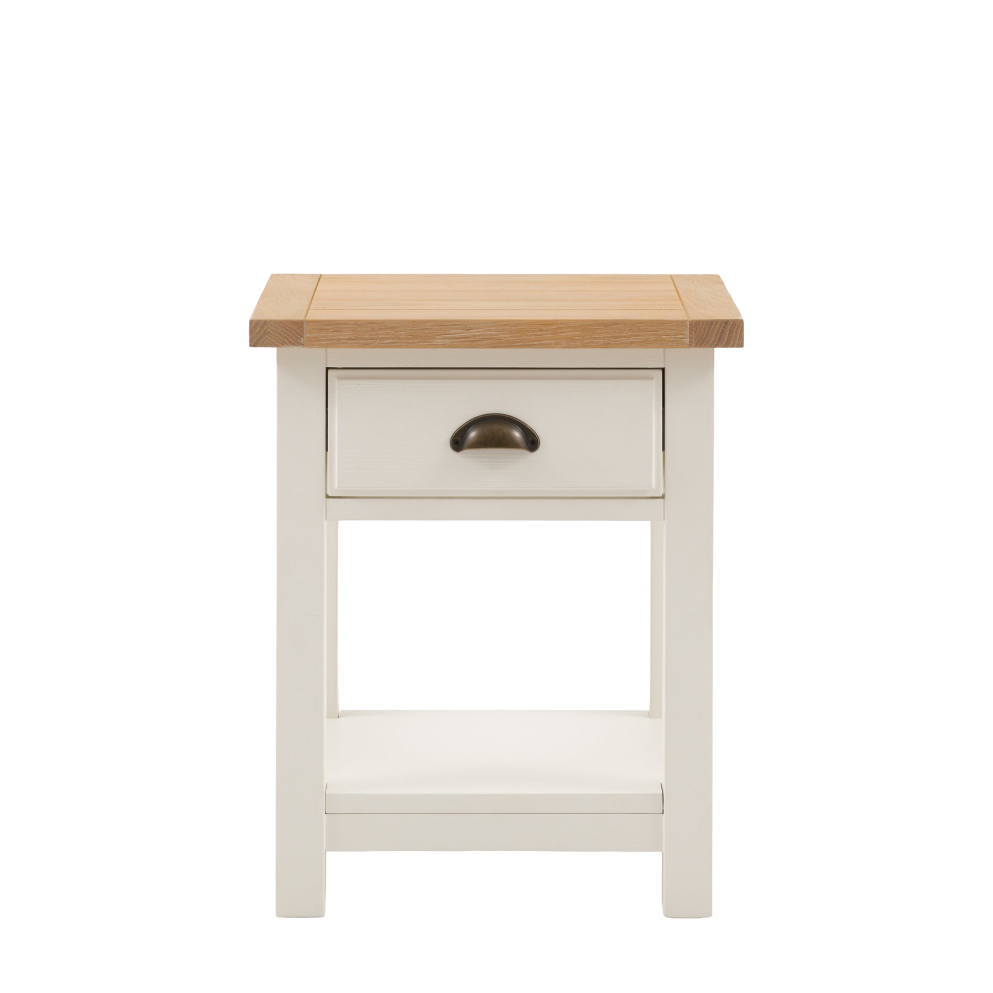 Eton 1 Drawer Bedside White – White