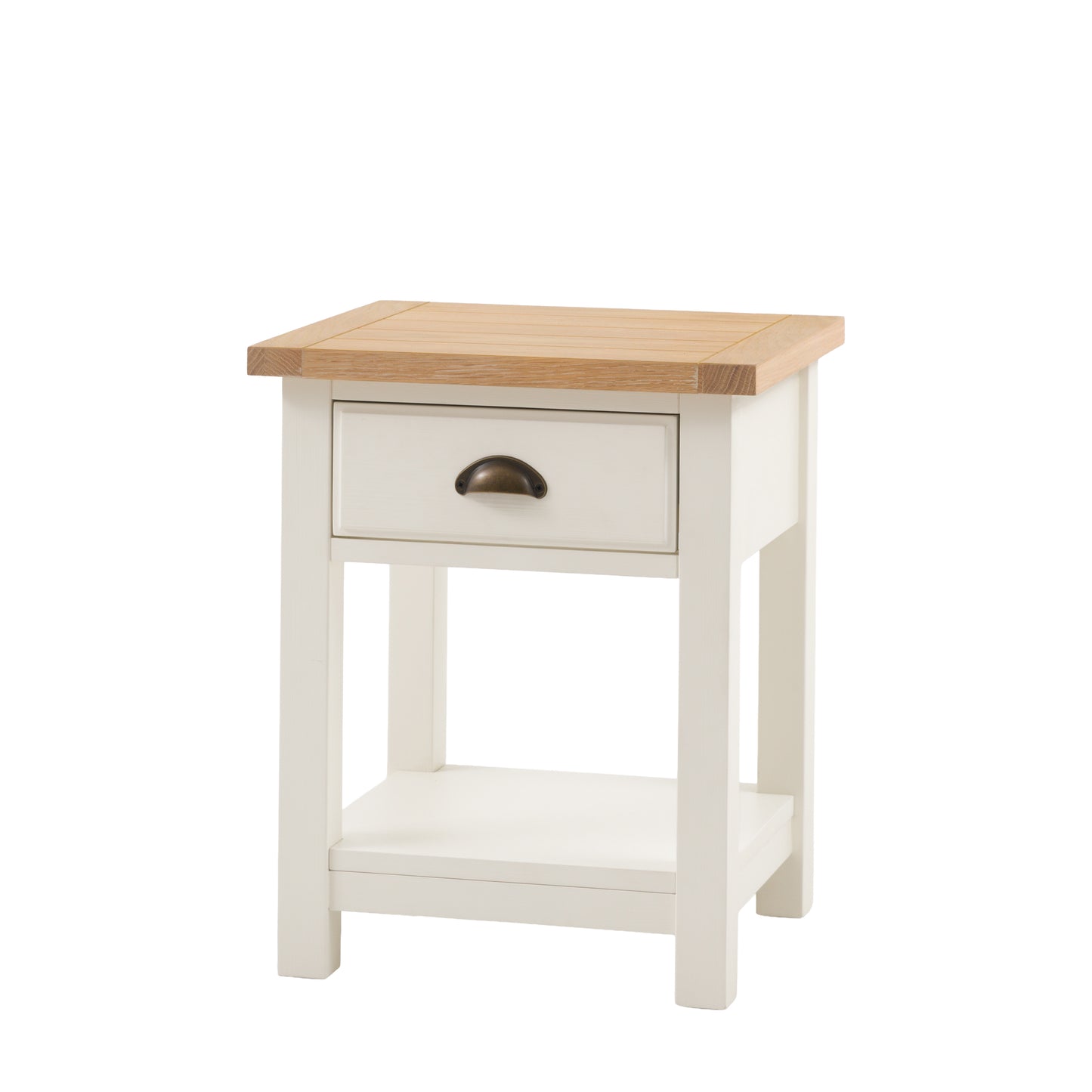 Eton 1 Drawer Bedside White – White