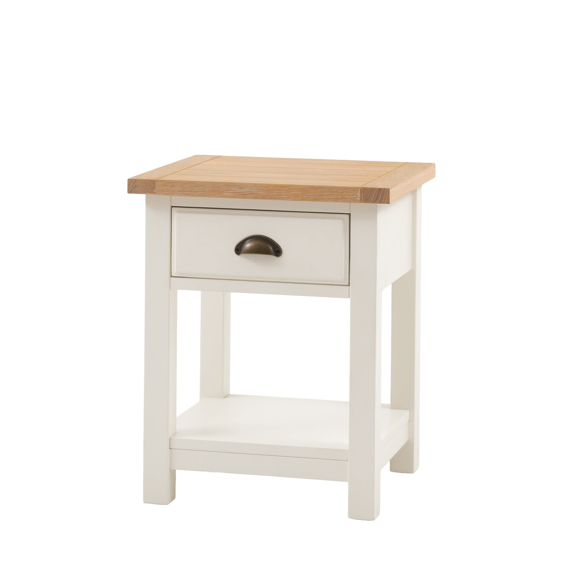 Eton 1 Drawer Bedside White – White