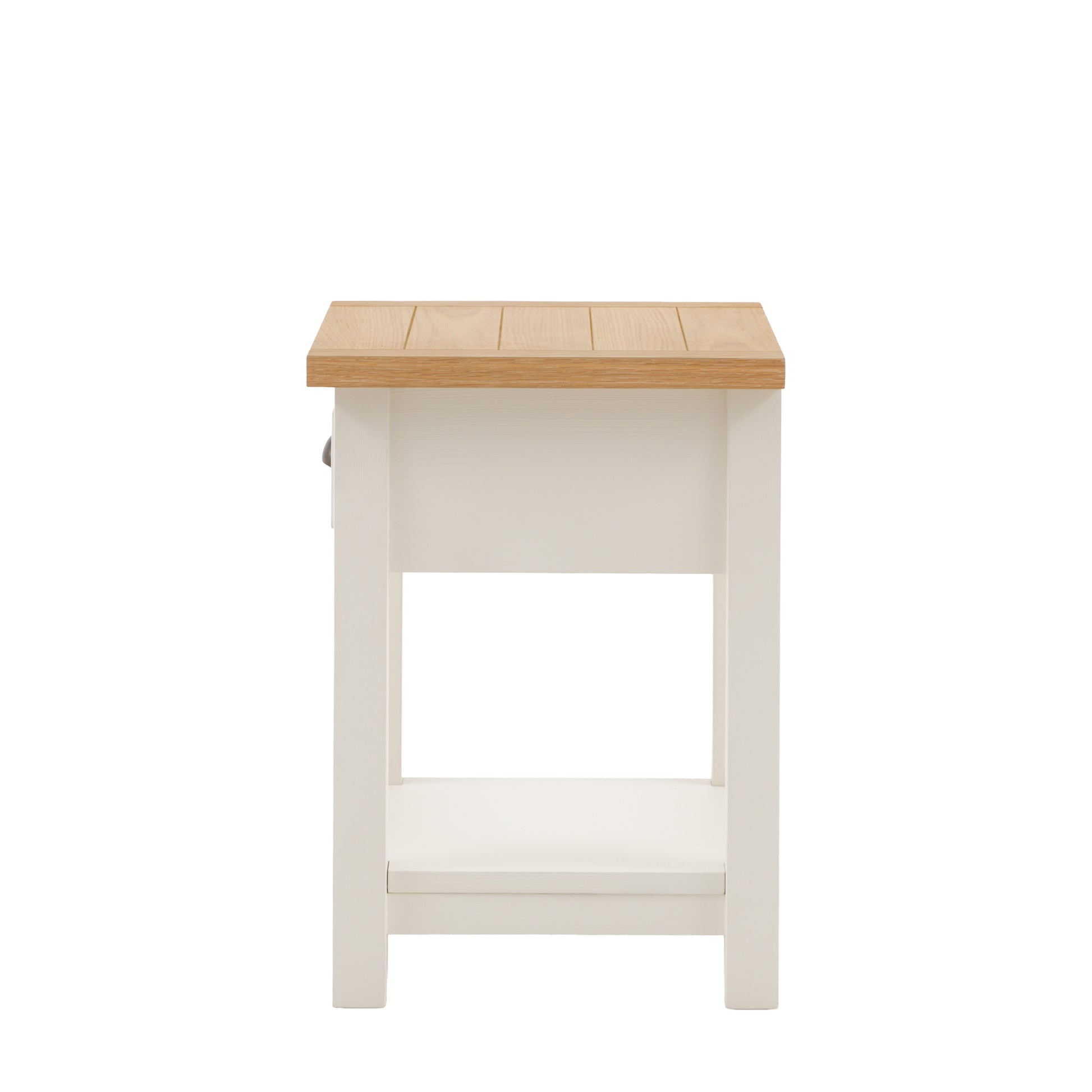 Eton 1 Drawer Bedside White – White