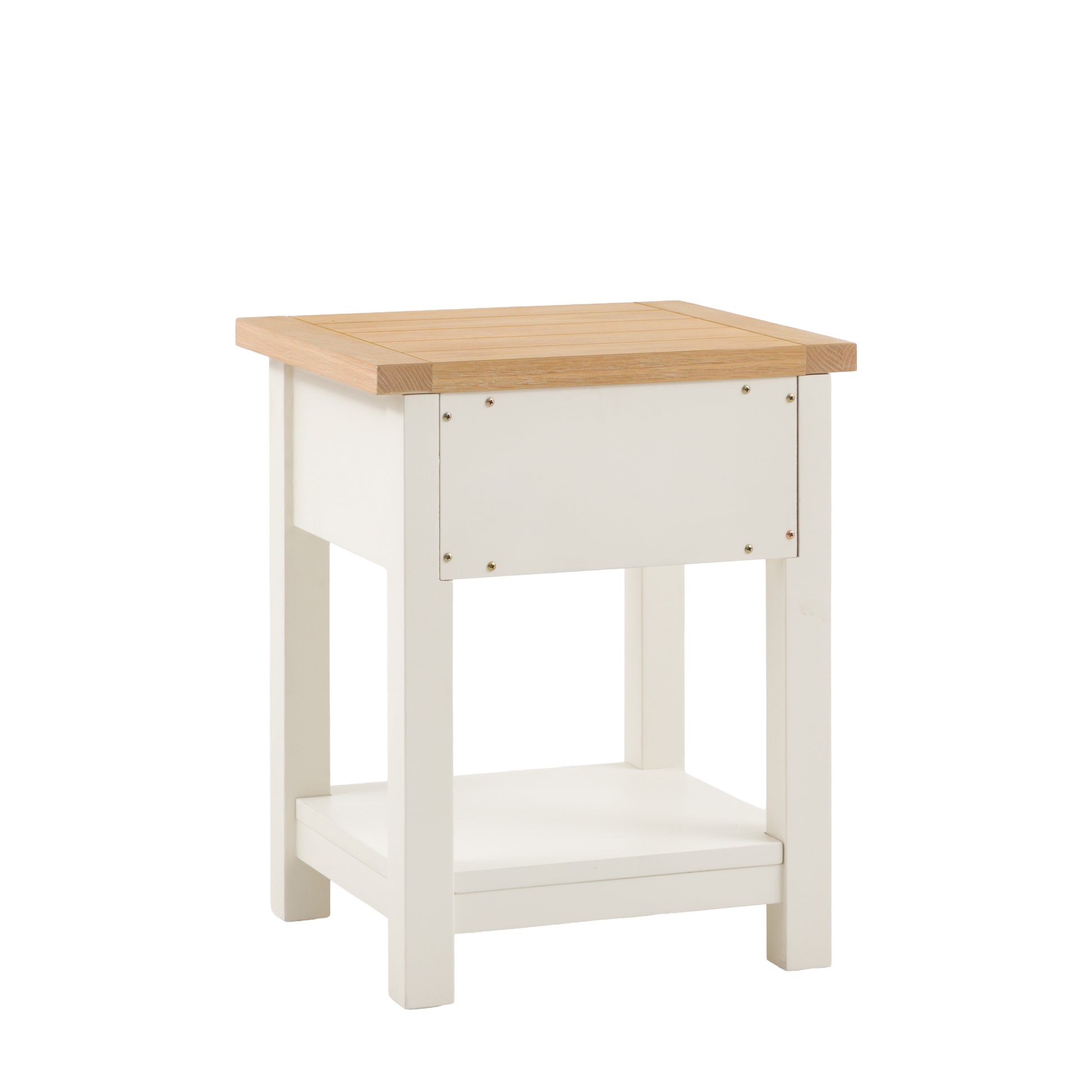 Eton 1 Drawer Bedside White – White