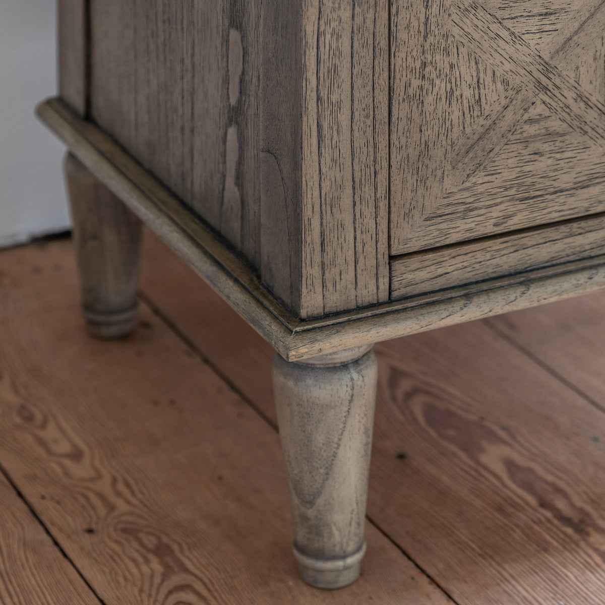 Rustique 2 Drawer Bedside Table – Natural Mindy Ash – 2 Drawers (view 4)