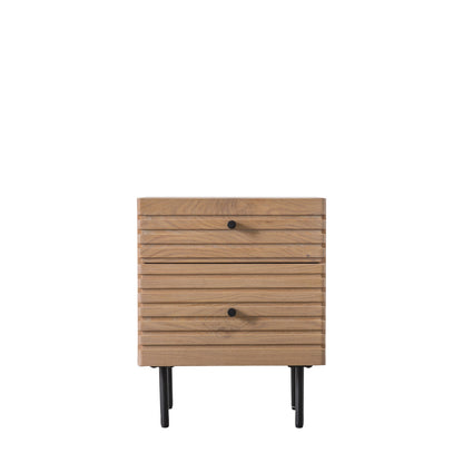 Okayama 2 Drawer Bedside – Natural Oak – 2 Drawers