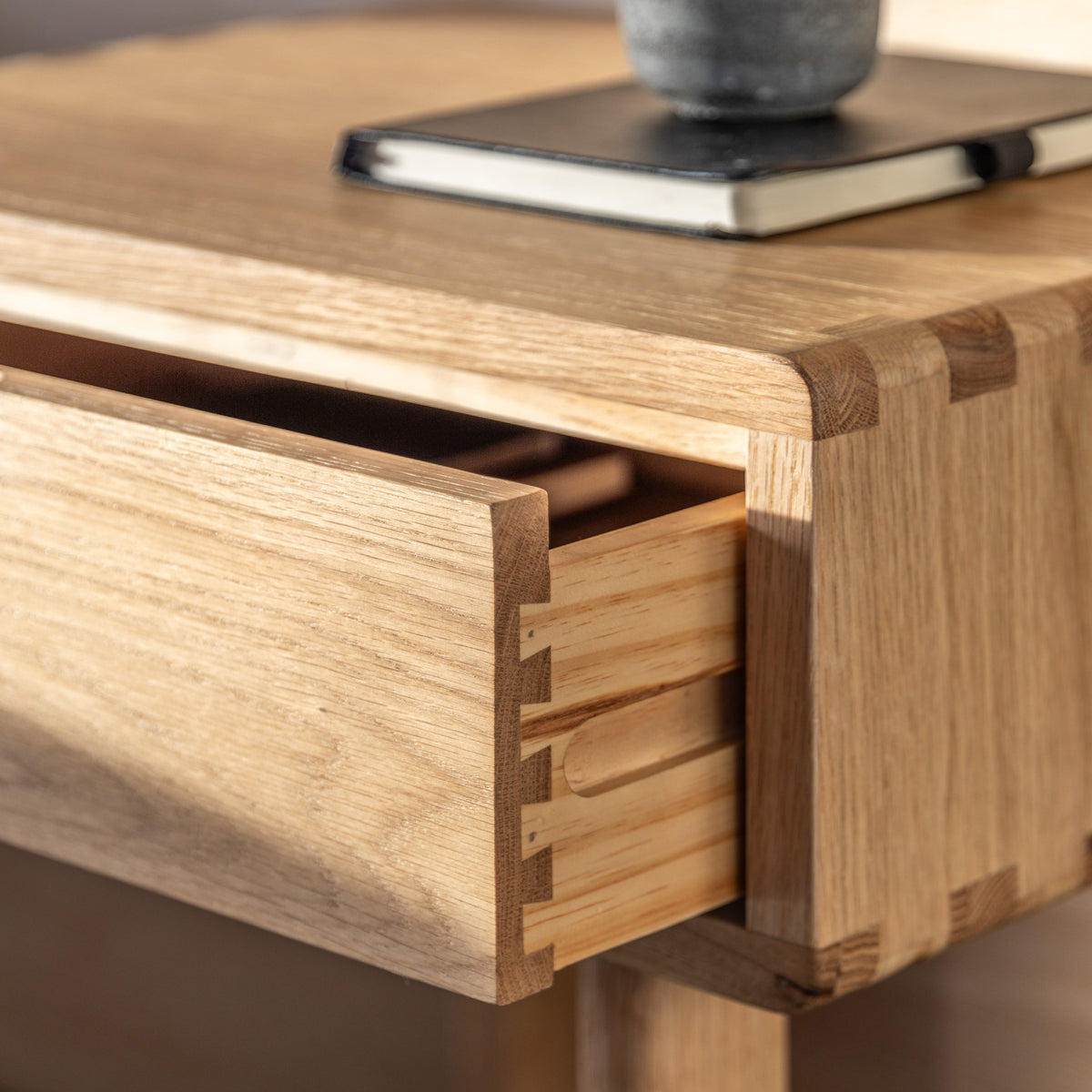 Craft 1 Drawer Bedside Natural – Natural Oak – 1 Drawer (view 3)