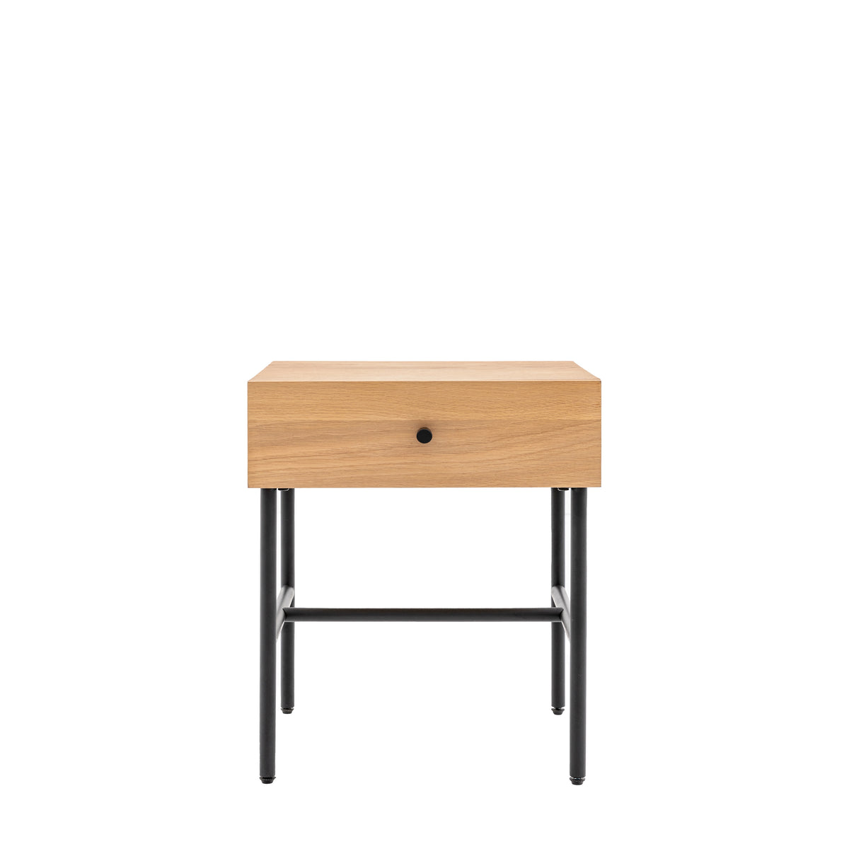 Ashdown 1 Drawer Bedside Natural – Natural MDF Melamine – 1 Drawer