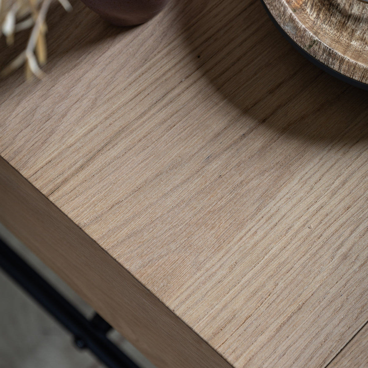 Ashdown 1 Drawer Bedside Natural – Natural MDF Melamine – 1 Drawer (view 4)