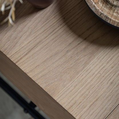 Ashdown 1 Drawer Bedside Natural – Natural MDF Melamine – 1 Drawer (view 4)