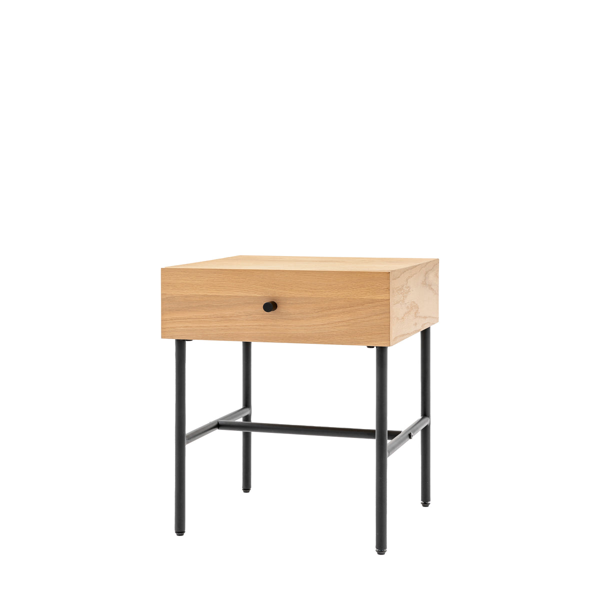 Ashdown 1 Drawer Bedside Natural – Natural MDF Melamine – 1 Drawer (view 5)
