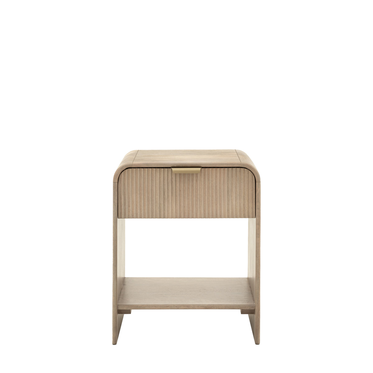 Colonna 1 Drawer Bedside Large – Grey Mango Wood – 1 Drawer / 1 Shelf
