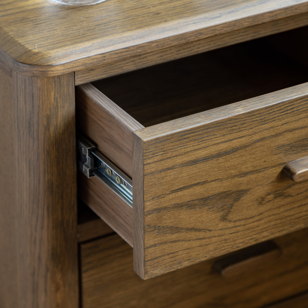 Camden 2 Drawer Bedside Walnut – Brown MDF – 2 Drawers (view 4)