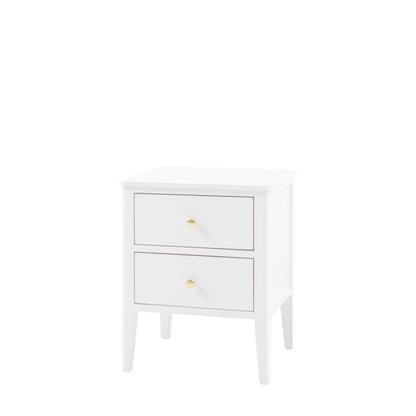 Acton 2 Drawer Bedside White – White MDF – 2 Drawers (view 5)