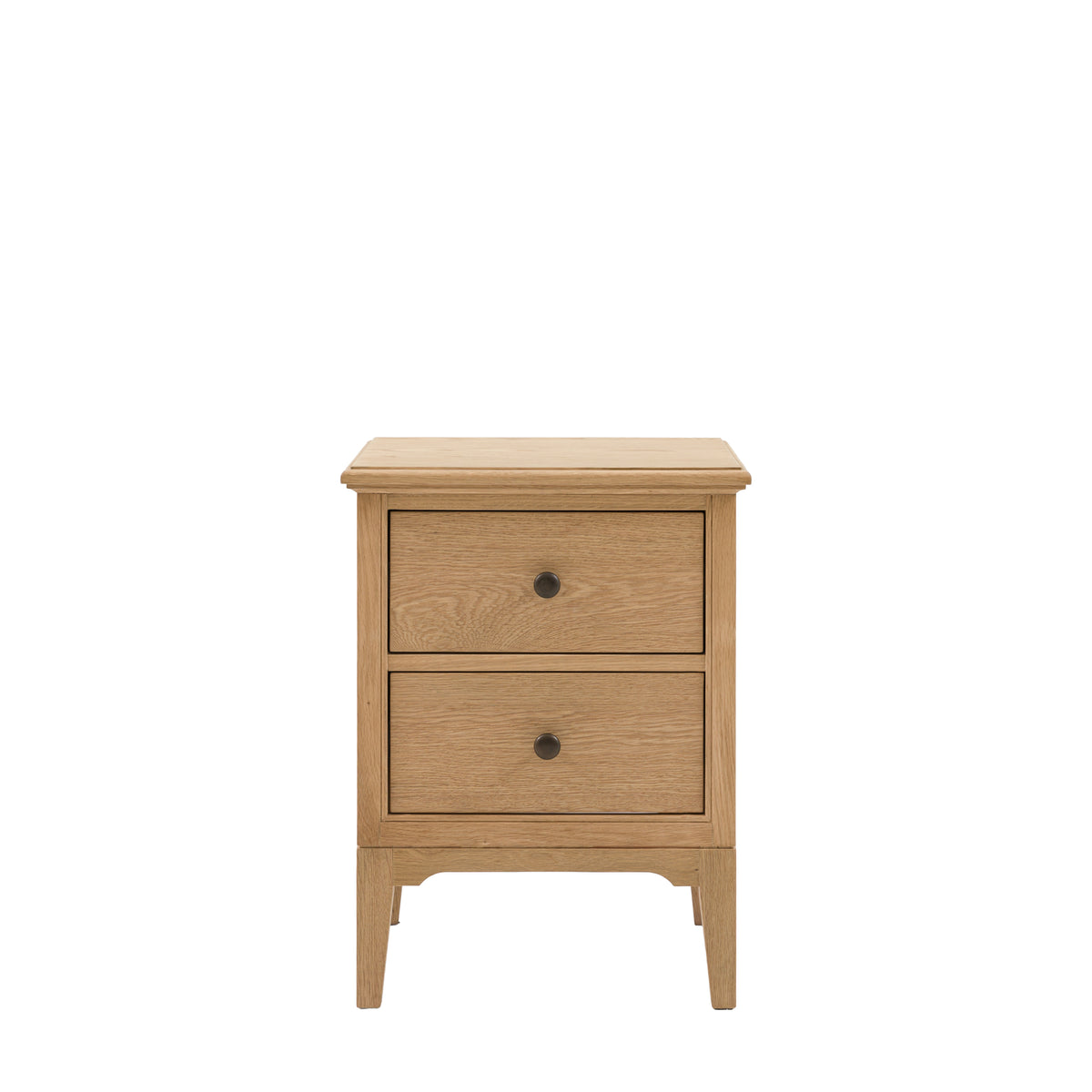 Malvern 2 Drawer Bedside – Light Wood Oak – 2 Drawers