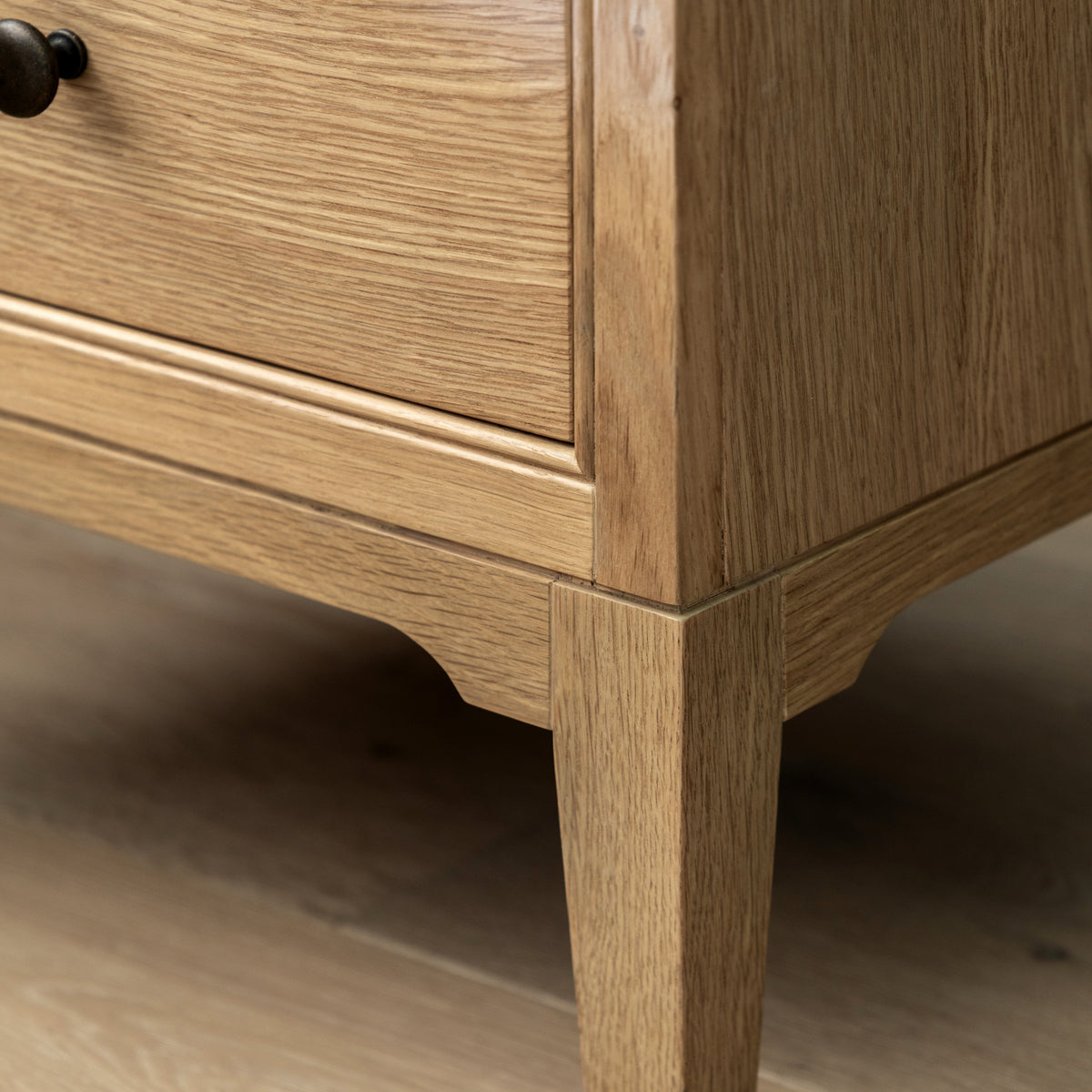 Malvern 2 Drawer Bedside – Light Wood Oak – 2 Drawers (view 3)