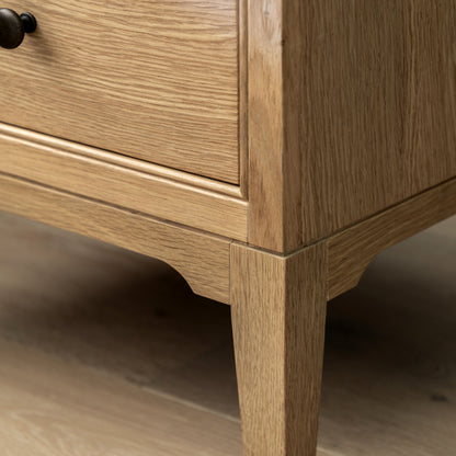 Malvern 2 Drawer Bedside – Light Wood Oak – 2 Drawers (view 3)