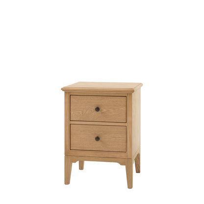 Malvern 2 Drawer Bedside – Light Wood Oak – 2 Drawers (view 5)