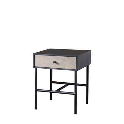 Carbury 1 Drawer Bedside Table – Light Wood MDF – 1 Drawer (view 4)