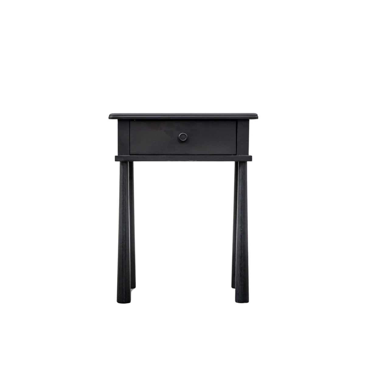 Wycombe 1 Drawer Bedside Black – Black MDF – 1 Drawer