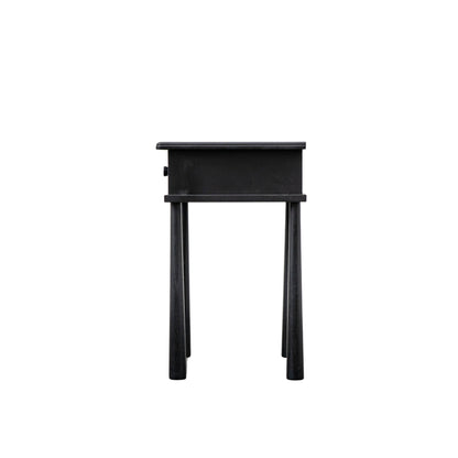 Wycombe 1 Drawer Bedside Black – Black MDF – 1 Drawer (view 6)