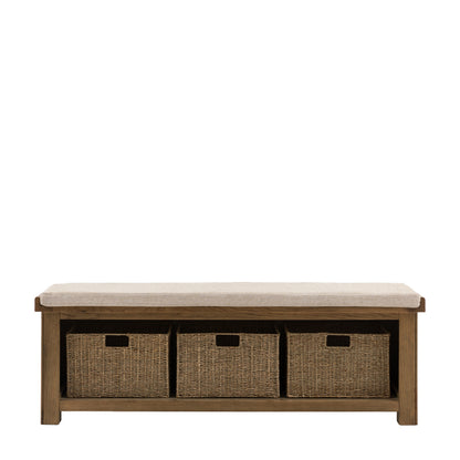 Hardwick Hall Bench 1480x380x500mm – Light Wood