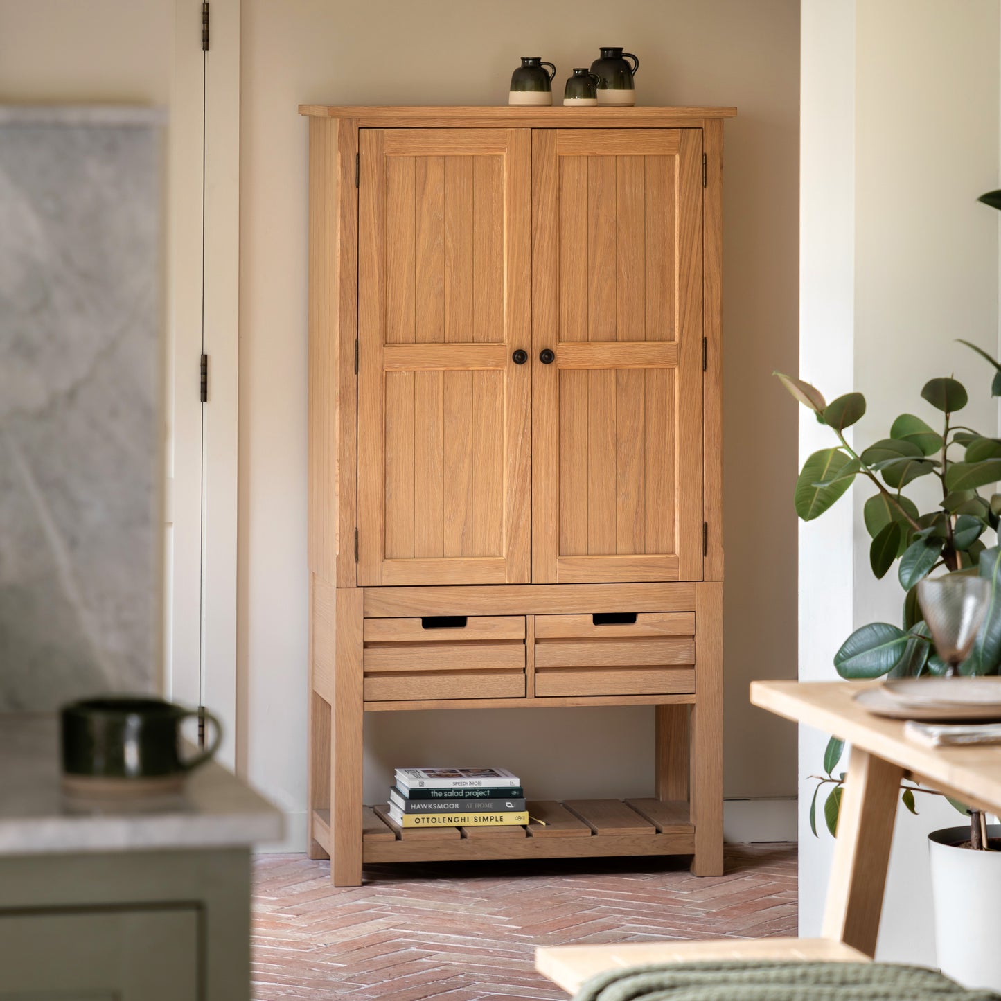 Eton Larder Cupboard Natural – Natural