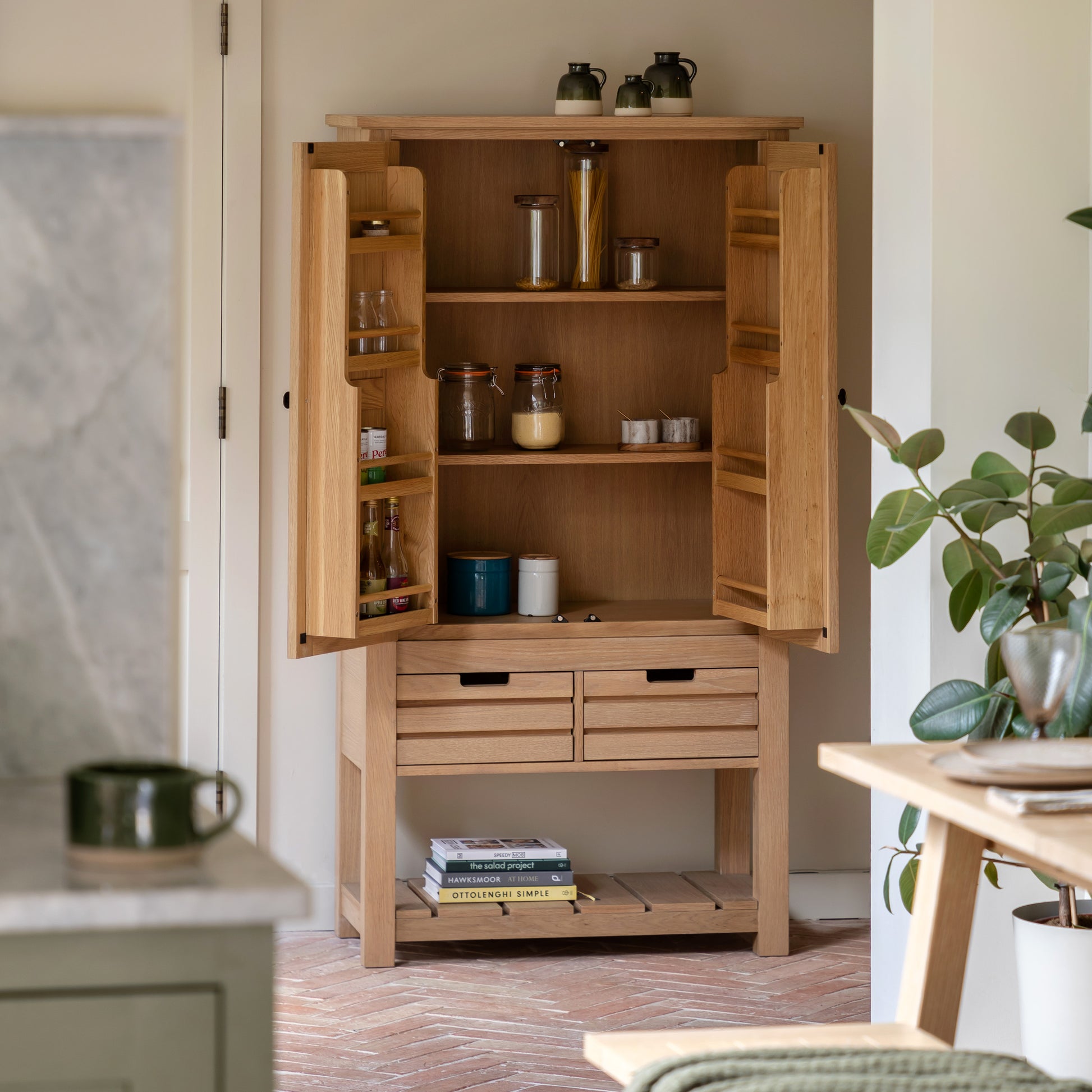 Eton Larder Cupboard Natural – Natural