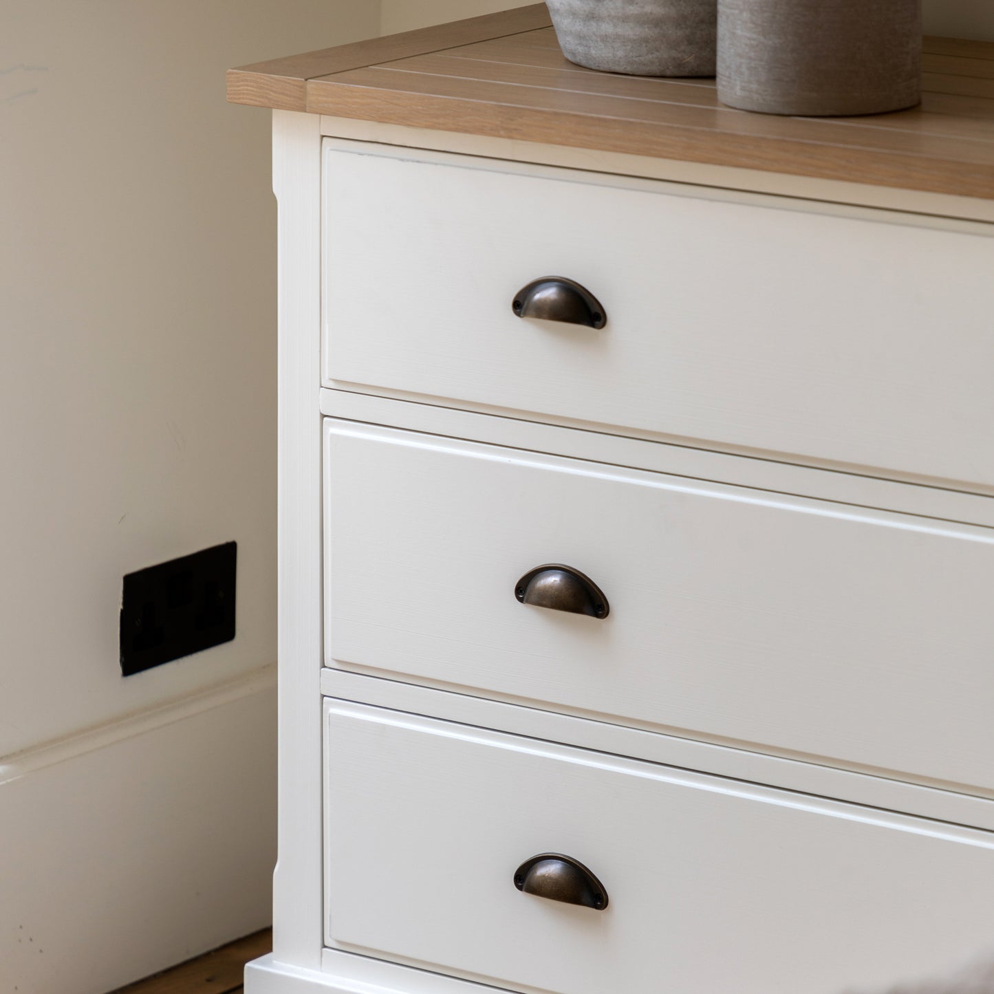 Eton 3 Drawer Chest White – White