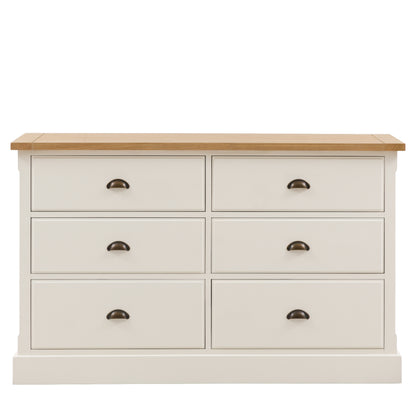Eton 6 Drawer Chest White – White