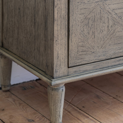 Rustique 7 Drawer Chest – Natural Mindy Ash – 7 Drawers (view 3)