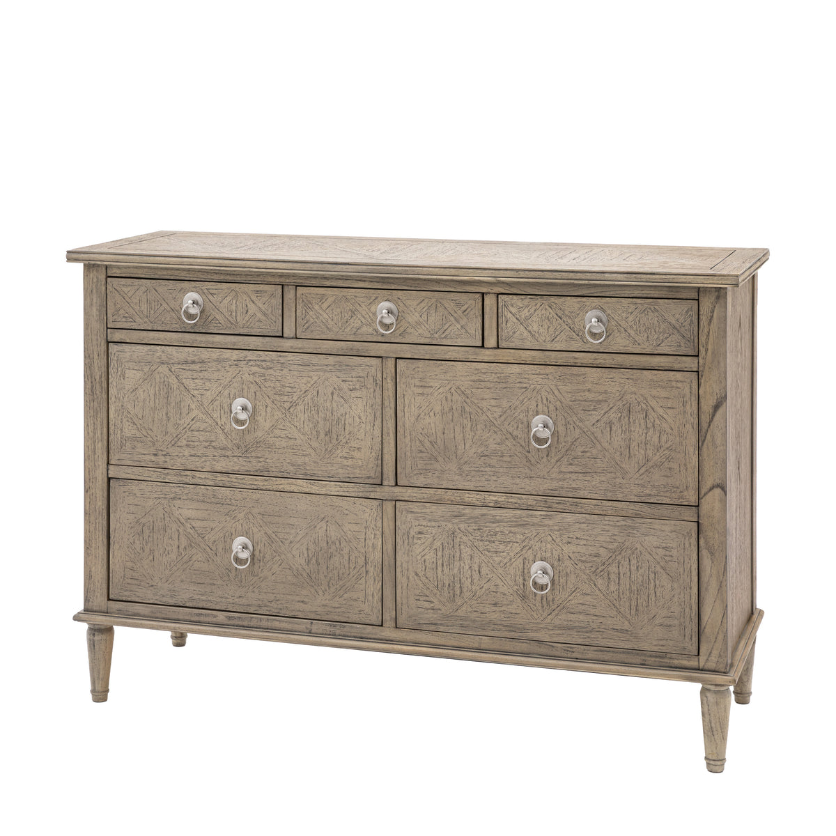 Rustique 7 Drawer Chest – Natural Mindy Ash – 7 Drawers (view 5)