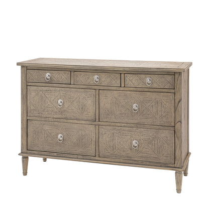 Rustique 7 Drawer Chest – Natural Mindy Ash – 7 Drawers (view 5)