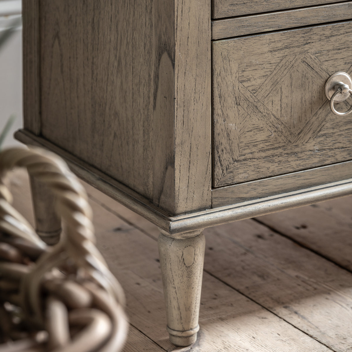Rustique 5 Drawer Chest – Natural Mindy Ash – 5 Drawers (view 3)