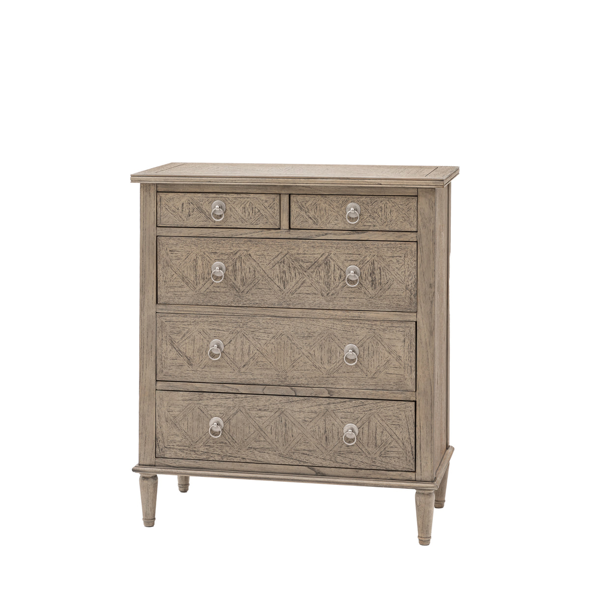 Rustique 5 Drawer Chest – Natural Mindy Ash – 5 Drawers (view 5)
