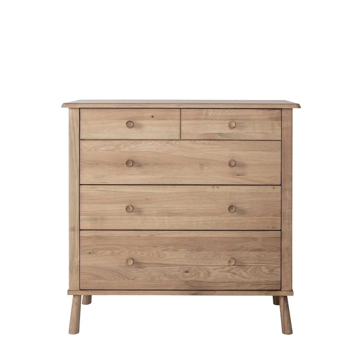 Wycombe 5 Drawer Chest – Light Wood MDF – 5 Drawers
