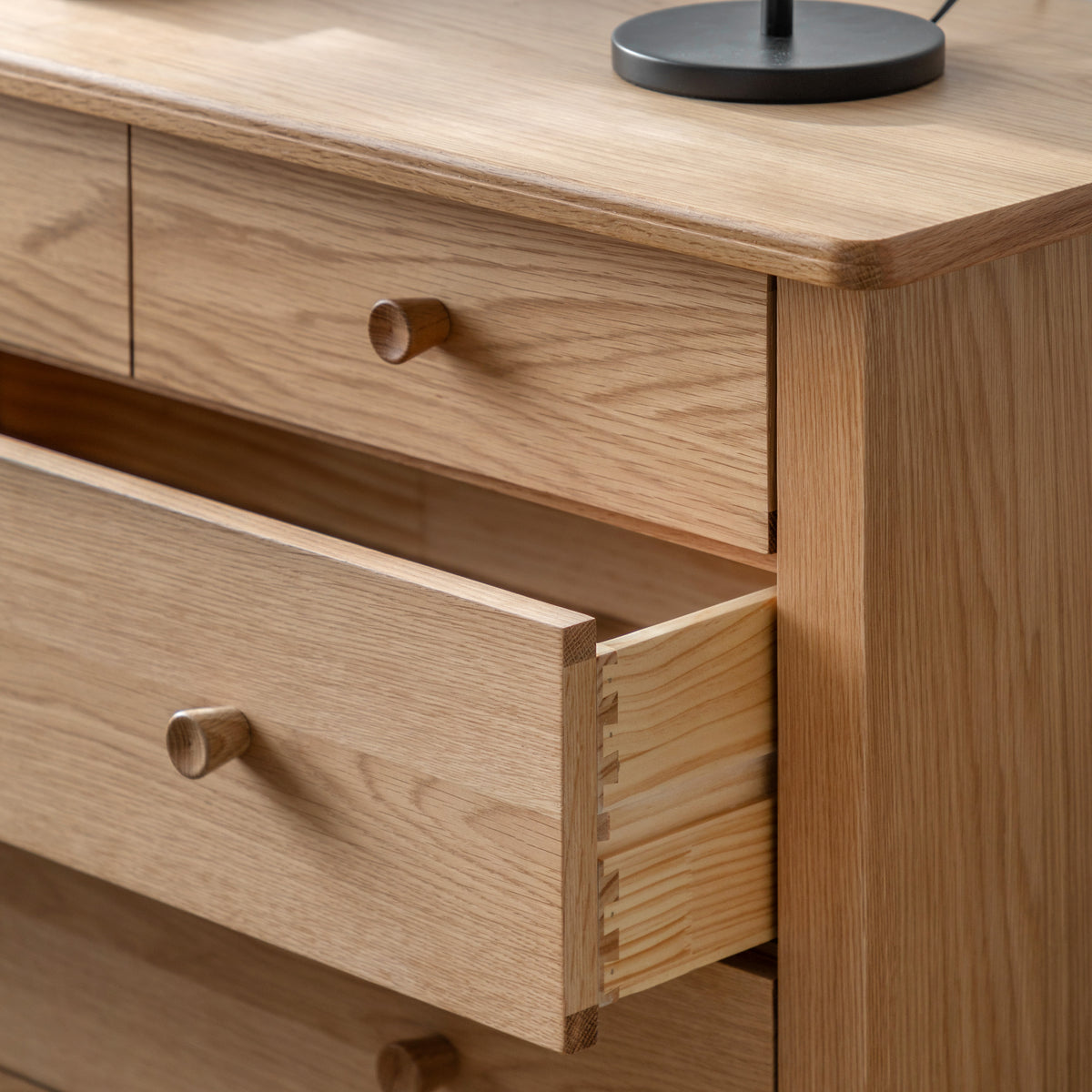 Wycombe 5 Drawer Chest – Light Wood MDF – 5 Drawers (view 3)