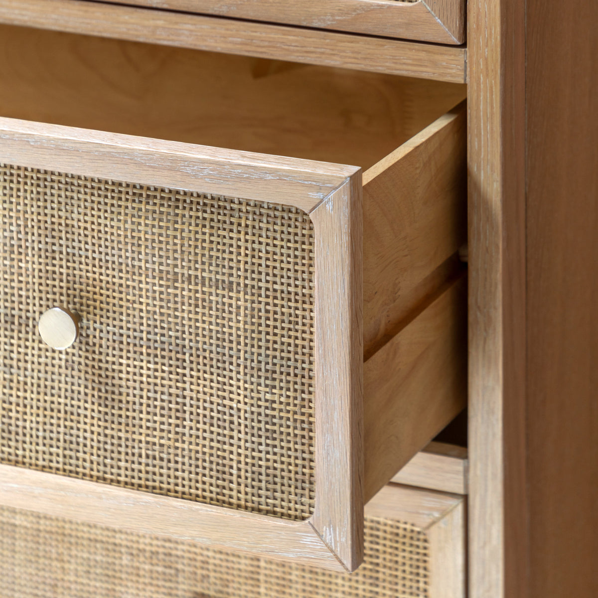 Bibury 3 Drawer Chest – Natural MDF – 3 Drawers (view 4)