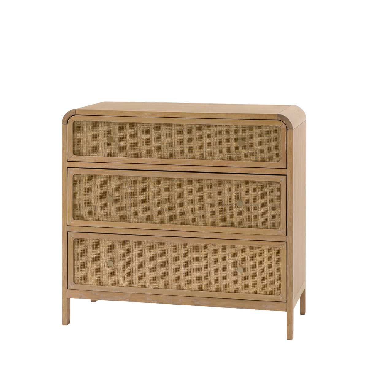 Bibury 3 Drawer Chest – Natural MDF – 3 Drawers (view 6)