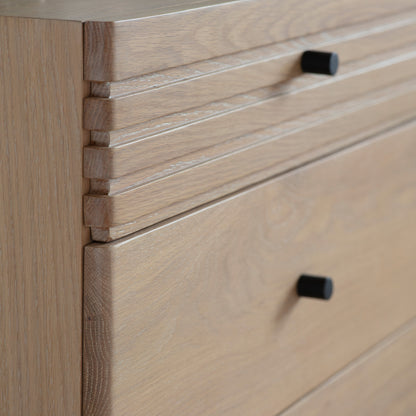 Okayama 6 Drawer Chest – Natural Oak – 6 Drawers (view 4)