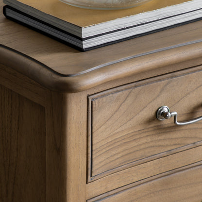 Chic 5 Drawer Chest Weathered – Light Wood Mindy Ash – 5 Drawers (view 4)