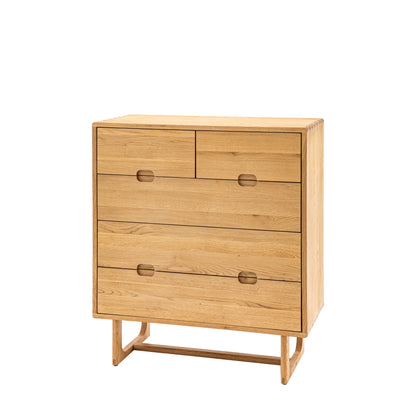 Craft 5 Drawer Chest Natural – Natural Oak – 5 Drawers (view 6)