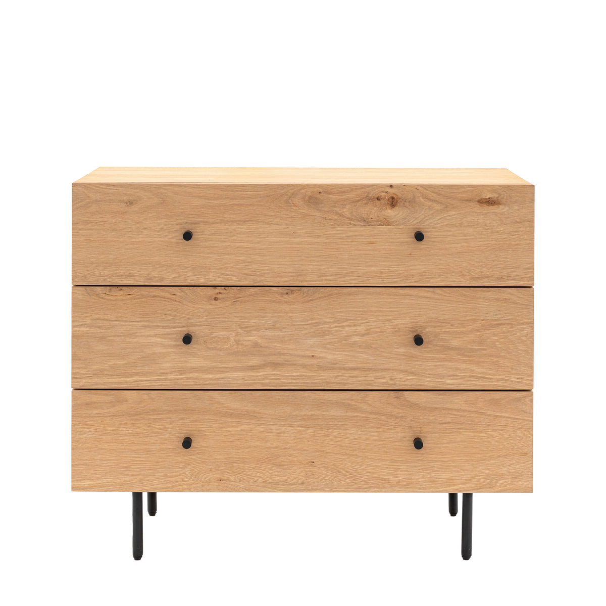 Ashdown 3 Drawer Chest Natural – Natural MDF Melamine – 3 Drawers