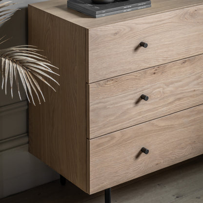 Ashdown 3 Drawer Chest Natural – Natural MDF Melamine – 3 Drawers (view 4)