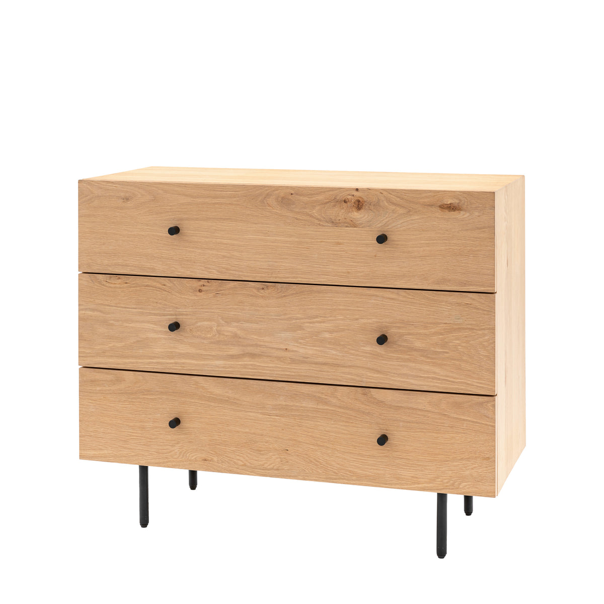 Ashdown 3 Drawer Chest Natural – Natural MDF Melamine – 3 Drawers (view 5)
