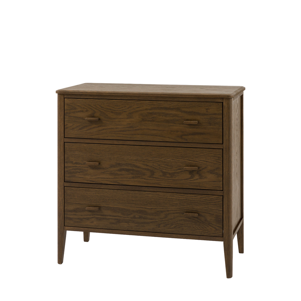 Camden 3 Drawer Chest Walnut – Brown MDF – 3 Drawers (view 5)