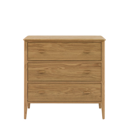 Camden 3 Drawer Chest Natural – Natural MDF – 3 Drawers