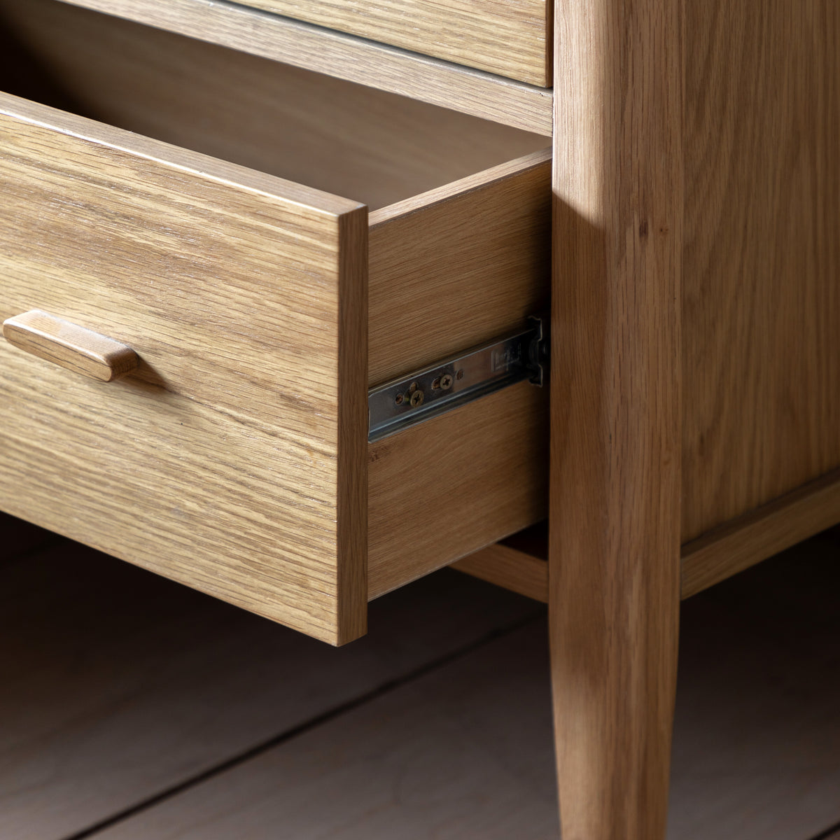 Camden 3 Drawer Chest Natural – Natural MDF – 3 Drawers (view 3)