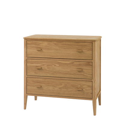 Camden 3 Drawer Chest Natural – Natural MDF – 3 Drawers (view 5)