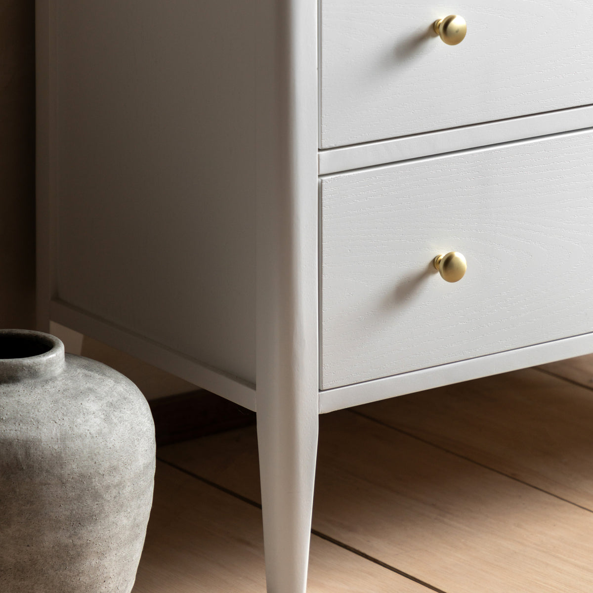 Acton 3 Drawer Chest White – White MDF – 3 Drawers (view 3)