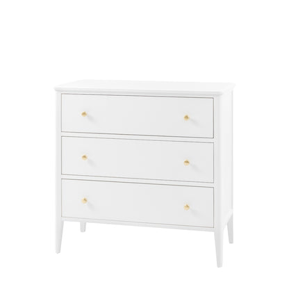 Acton 3 Drawer Chest White – White MDF – 3 Drawers (view 5)
